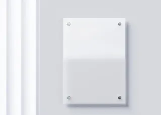 亚克力广告牌样机图片