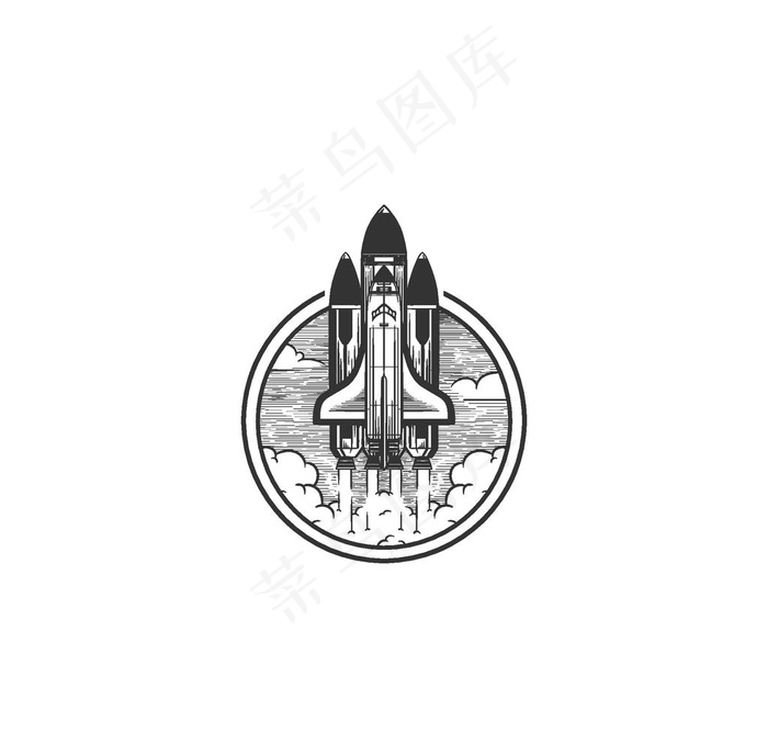 火箭标志图片eps,ai矢量模版下载