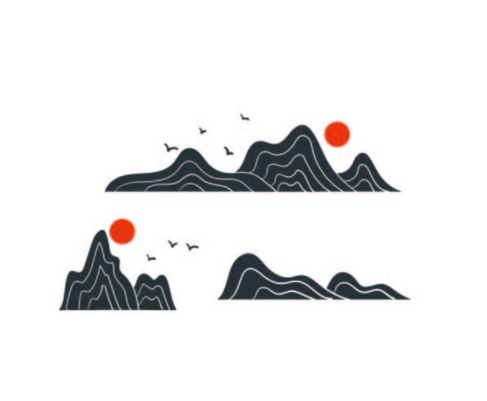 山图片ai矢量模版下载