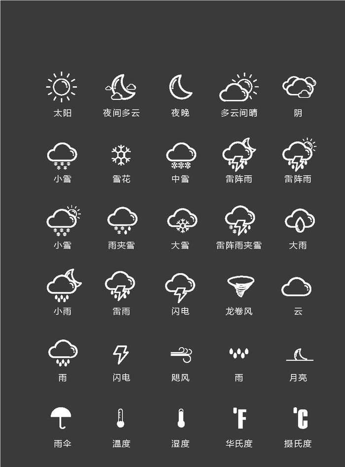 天气图标图片