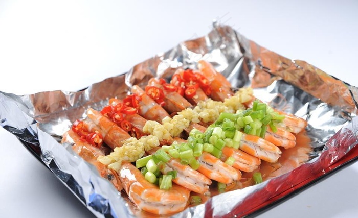 锡纸烧大虾图片