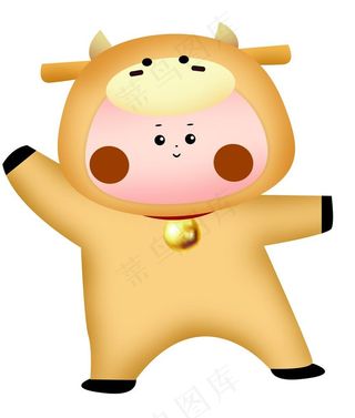 卡通牛宝宝图片