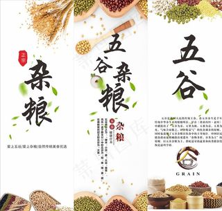 五谷杂粮展板图片