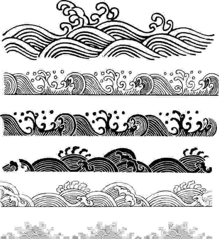 浪花 底纹图片