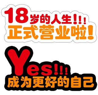 18岁生日手举牌图片