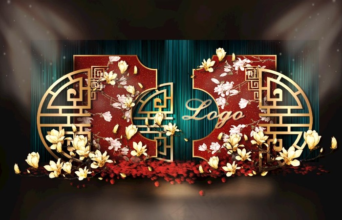 新中式婚礼效果图图片