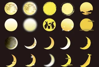 矢量月亮素材图片