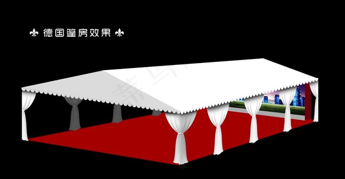 篷房图片psd模版下载