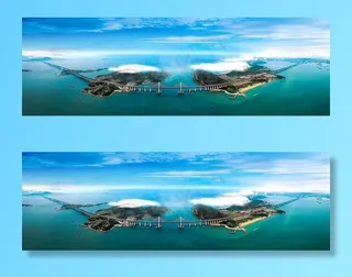 平潭公铁大桥图片