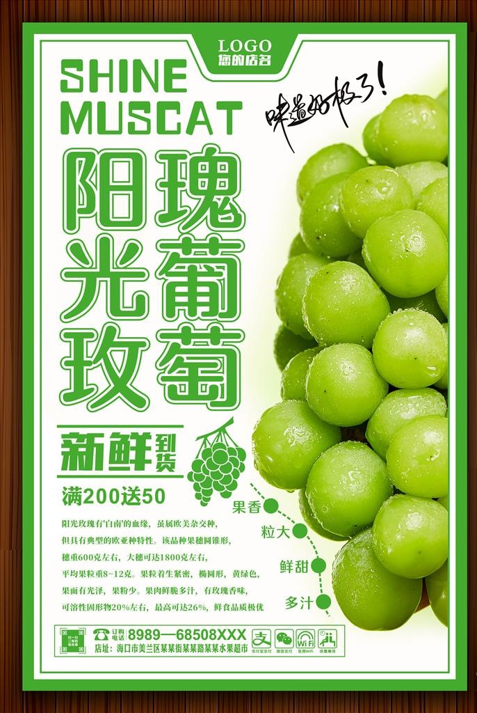 阳光玫瑰葡萄图片cdr矢量模版下载