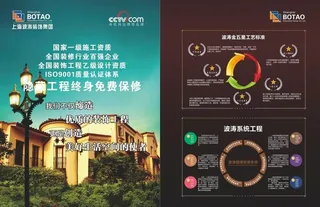 波涛装饰 金五星工程图片