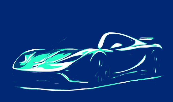 跑车矢量剪影图片