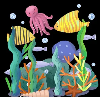 卡通海底世界图片