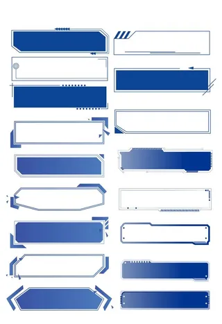 矢量科技边框图片