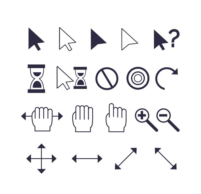 箭头 手势 光标 图片