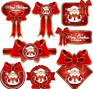 蝴蝶结卡片矢量图片