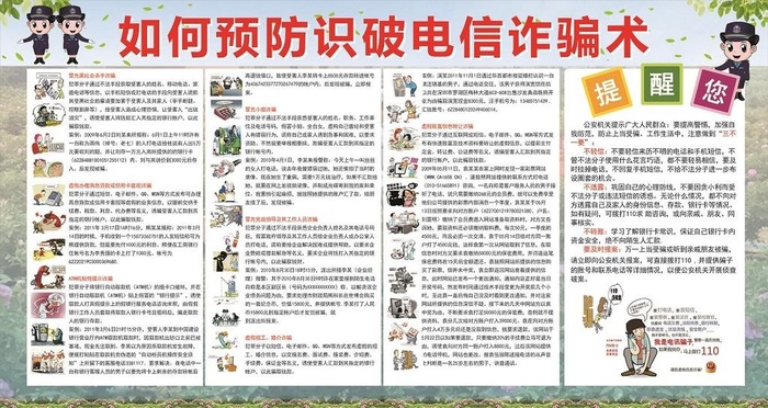 预防电信诈骗图片cdr矢量模版下载