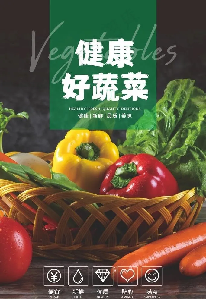 蔬菜海报  图片cdr矢量模版下载