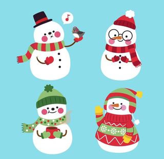 雪人图片