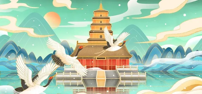 中国风背景图片(4000x2000)psd模版下载