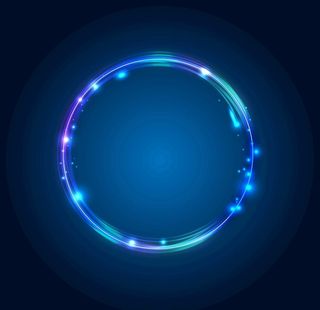 灯光效果酷炫圆圈圆环发光素材图片
