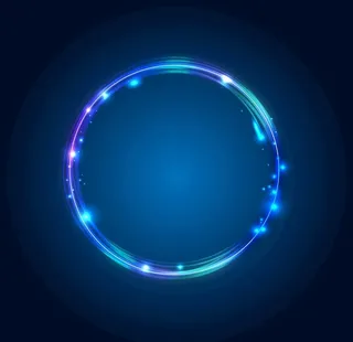 灯光效果酷炫圆圈圆环发光素材图片