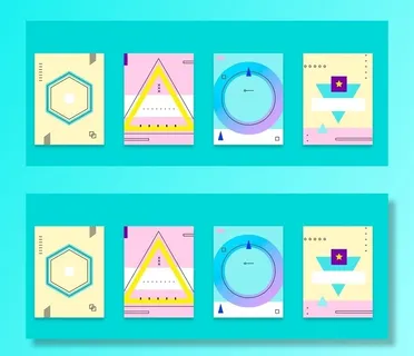 清新几何背景图片