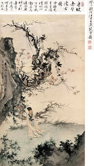 东坡赤壁怀古图图片