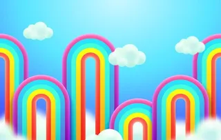 彩虹背景 图片