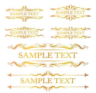 金色欧式花边花纹图片