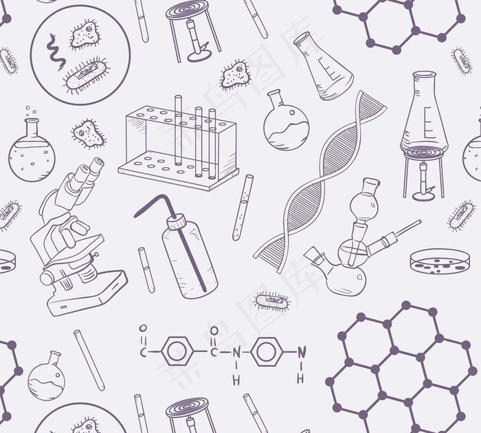 化学实验室背景图片ai矢量模版下载