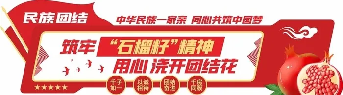 党建石榴籽精神文化墙图片cdr矢量模版下载