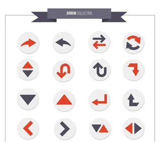 圆形箭头图标矢量图片