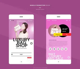 女包手机APP程序界面设计图片