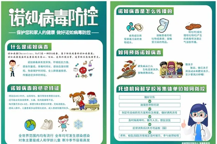诺如病毒,DM单,宣传单,医疗,印刷,,设计,cdr矢量模版下载