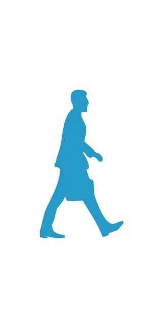 走路的人物剪影图片