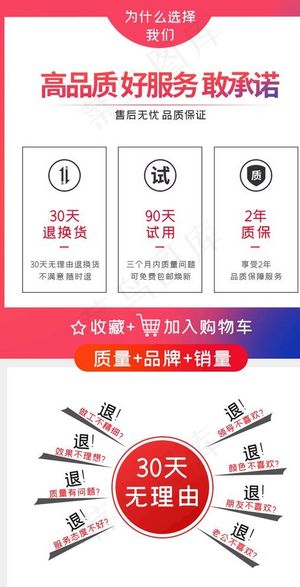 淘宝天猫详情页售后辅助类模板图片