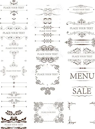 分割线 欧式线条图片