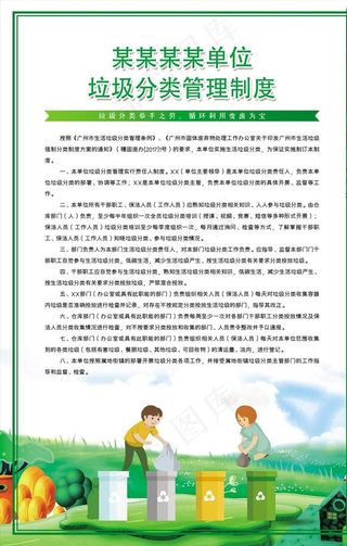 垃圾分类管理制度图片