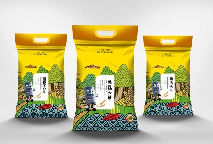 大米袋样机图片