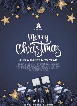 圣诞快乐海报图片