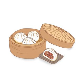 手绘包子图片