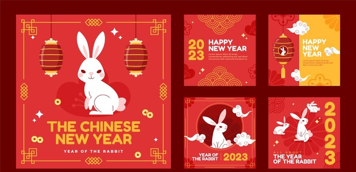 兔年 图片ai矢量模版下载