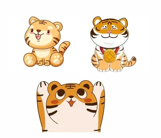 2022卡通老虎图片