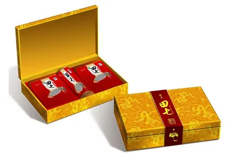 黄色礼品盒效果图图片