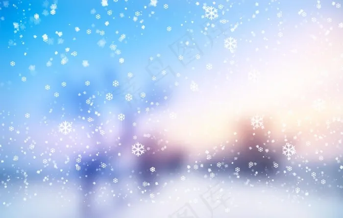 雪花素材图片(3000x2000)psd模版下载