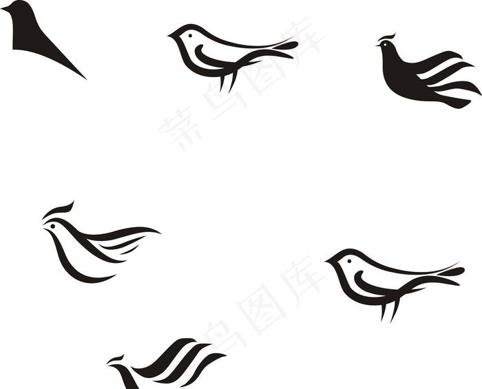 鸟logo图片cdr矢量模版下载
