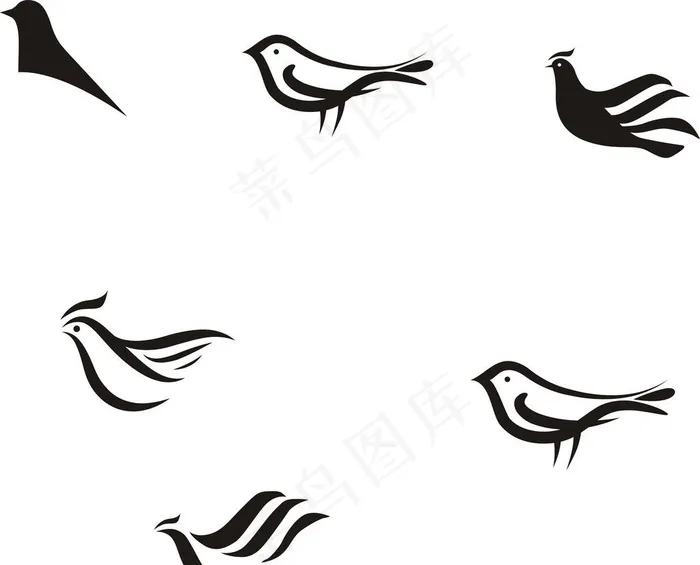 鸟logo图片cdr矢量模版下载