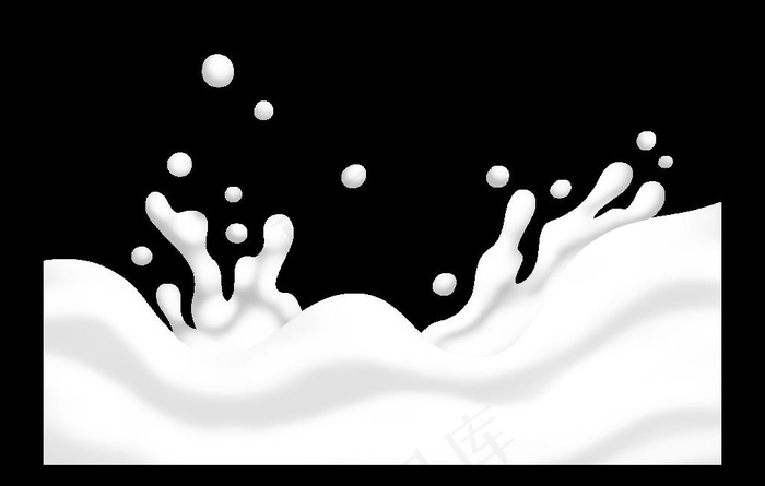 牛奶液体飞溅素材图片