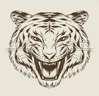 霸气虎头图片